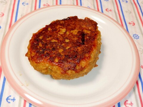 腸活♪味噌カレー味の蓮根オートミールハンバーグ